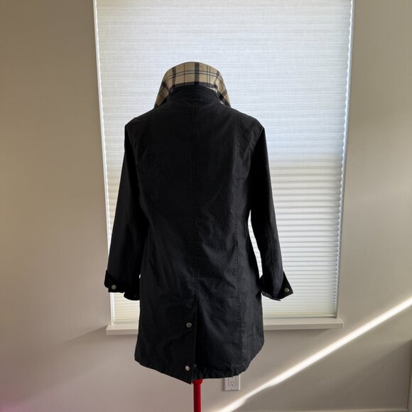 Barbour Summer Tartan Wax Jacket – Size 10 - Picture 5 of 8